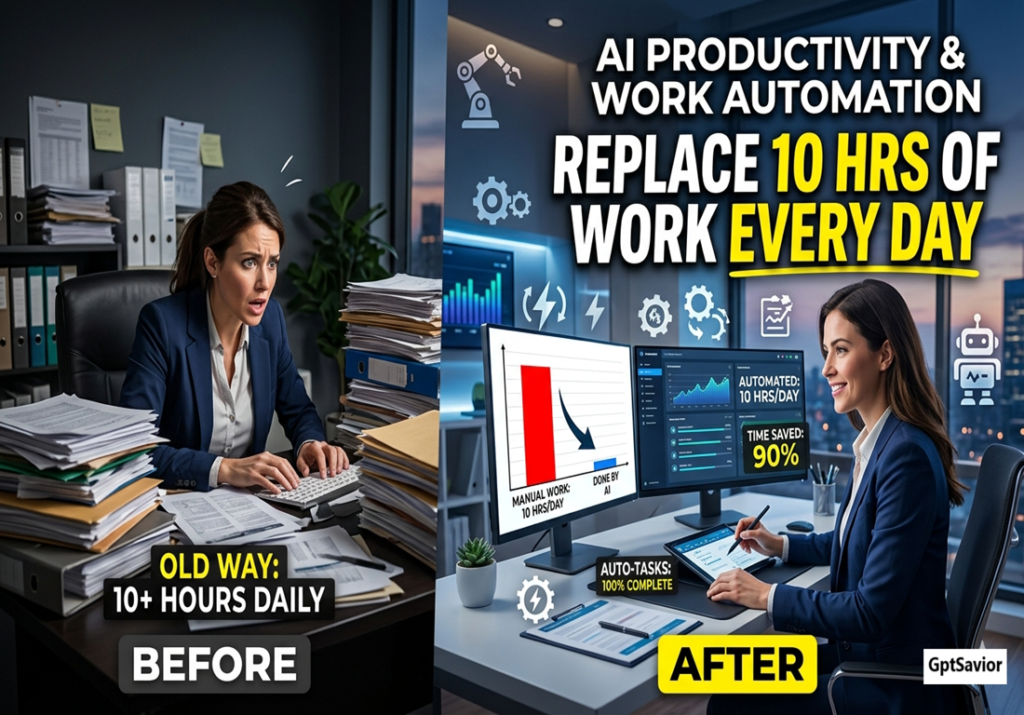 AI productivity

AI Productivity & Work Automation

work automation

AI workflow automation

best work automation tools

AI for task management

How to automate repetitive office tasks with AI

: Save time with AI productivity tools in 2026

step-by-step AI automation for small teams

Can AI really replace manual data entry?

What is the difference between RPA and AI automation?

How do I start with no-code automation?

Will AI make my job obsolete?