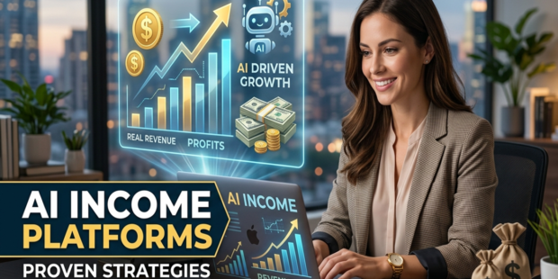 AI income platforms passive income AI tools AI side hustle generative AI monetization AI freelancing tools workflow automation digital products content creation bots recurring revenue AI arbitrage