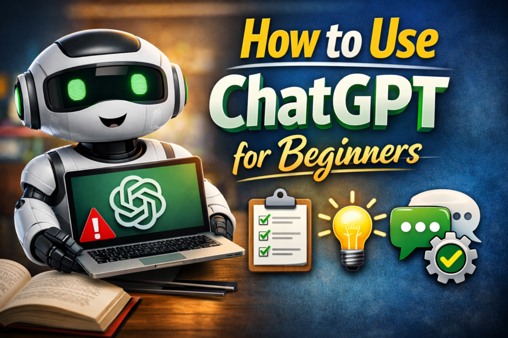 How to use ChatGPT for beginners
ChatGPT tutorial for new users
using AI chatbots
writing effective prompts
ChatGPT setup guide
free ChatGPT tips
What can you do with ChatGPT as a beginner
How to sign up for ChatGPT
Common ChatGPT mistakes
prompt engineering basics, ChatGPT vs Google search