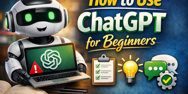 How to use ChatGPT for beginners ChatGPT tutorial for new users using AI chatbots writing effective prompts ChatGPT setup guide free ChatGPT tips What can you do with ChatGPT as a beginner How to sign up for ChatGPT Common ChatGPT mistakes prompt engineering basics, ChatGPT vs Google search