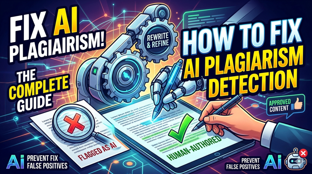 AI plagiarism detection issues

fixing AI writing detection problems

AI content false positive detection

improving AI-generated text quality

AI writing originality problems

How to fix AI plagiarism detection false positives

Why AI-generated text is flagged as plagiarism

How to improve AI-written content to avoid detection errors

Methods to reduce AI content false positive results

How to make AI-assisted writing more natural and original