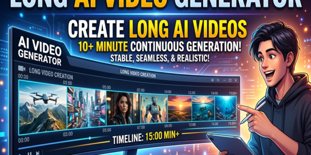 long AI video generator AI long-form video generator extended-length AI video creation text to long video AI free long video AI creator best AI tool for long videos automatic long video maker AI Kling 1.6 Seedance Google Vids Veo 3.1 DaVinci Resolve character consistency AI video AI video production pipeline