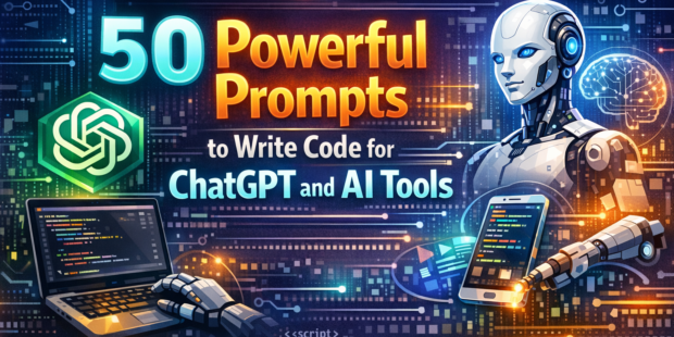 What you learn in the prompts to write code article code generation prompts AI programming prompts ChatGPT coding prompts software development prompts debugging prompts refactoring prompts test generation prompts API integration prompts ChatGPT prompts for coding AI code generation prompts Effective prompts for programming prompts to generate Python code debugging prompts for ChatGPT API integration prompt examples performance optimization prompts code documentation prompts web development prompts React coding prompts Python code prompts JavaScript generation TypeScript prompts SQL optimization prompts code review prompts prompt engineering for developers AI-assisted programming automated code generation programming productivity prompts
