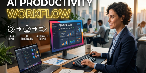 AI productivity workflow task automation AI tools workflow optimization productivity systems reduce manual work automate repetitive tasks AI assistants knowledge management deep work AI task automation productivity workflow tools How to build an AI productivity workflow from scratch best AI tools for automating repetitive work tasks common mistakes when setting up AI workflows