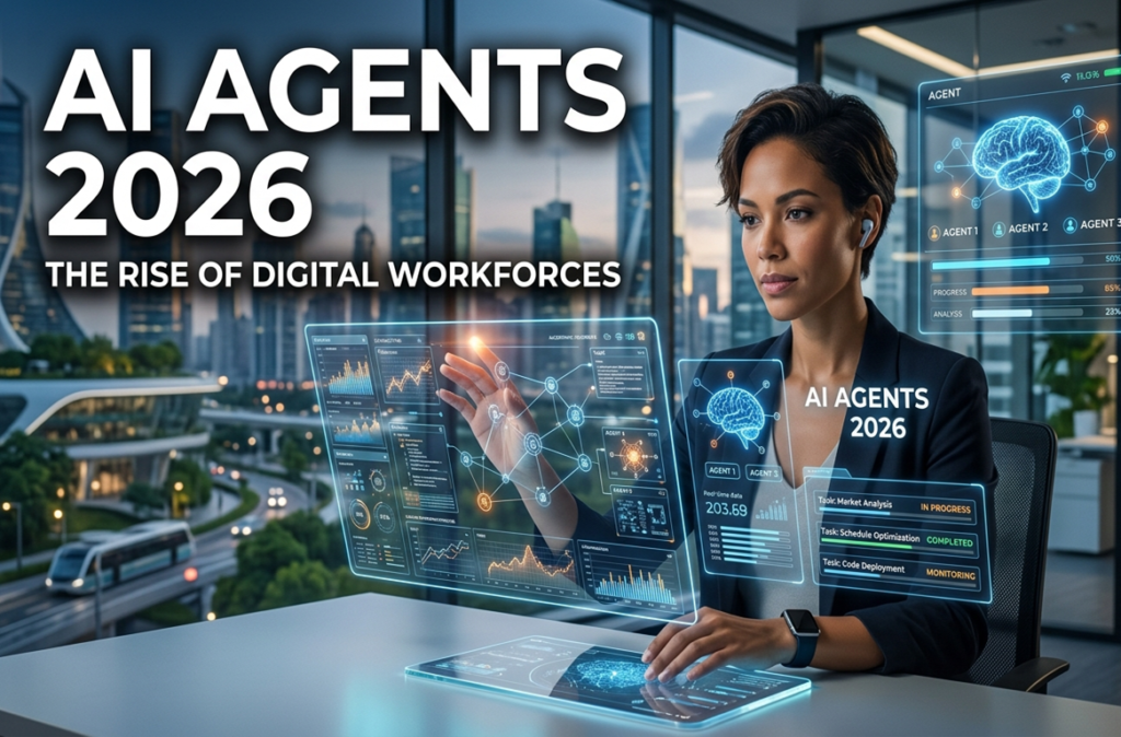 AI agents 2026
AI agents
autonomous AI
agentic AI
How to build AI agents
AI agent frameworks 2026
multi-agent systems
best AI agent for business automation
AI agents 2026 step-by-step tutorial
cost of running AI agents per month
LLM tool use
agentic workflows
LangGraph tutorial
AutoGen vs CrewAI
human-in-the-loop AI
recursive AI loops
tool-calling LLMs